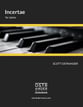 Incertae piano sheet music cover